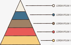 分层金字塔信息图矢量图素材