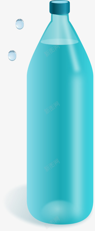 蓝色水瓶水滴png免抠素材_新图网 https://ixintu.com 水滴 水瓶 蓝色 饮料瓶