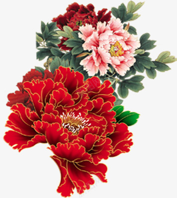 粉红色中国风花朵装饰png免抠素材_新图网 https://ixintu.com 国风 粉红色 花朵 装饰