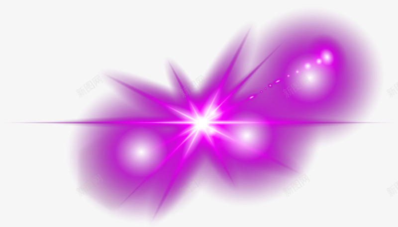 紫色高光装饰png免抠素材_新图网 https://ixintu.com 光影 光效 免抠特效 矢量光晕 紫色高光 装饰光效