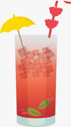 粉红色果汁粉红可爱石榴果汁矢量图高清图片