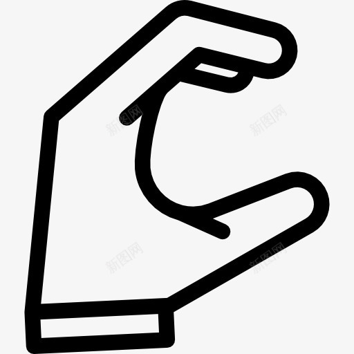 符号测试C图标png_新图网 https://ixintu.com 姿态 手 手势 手指 聋 表情