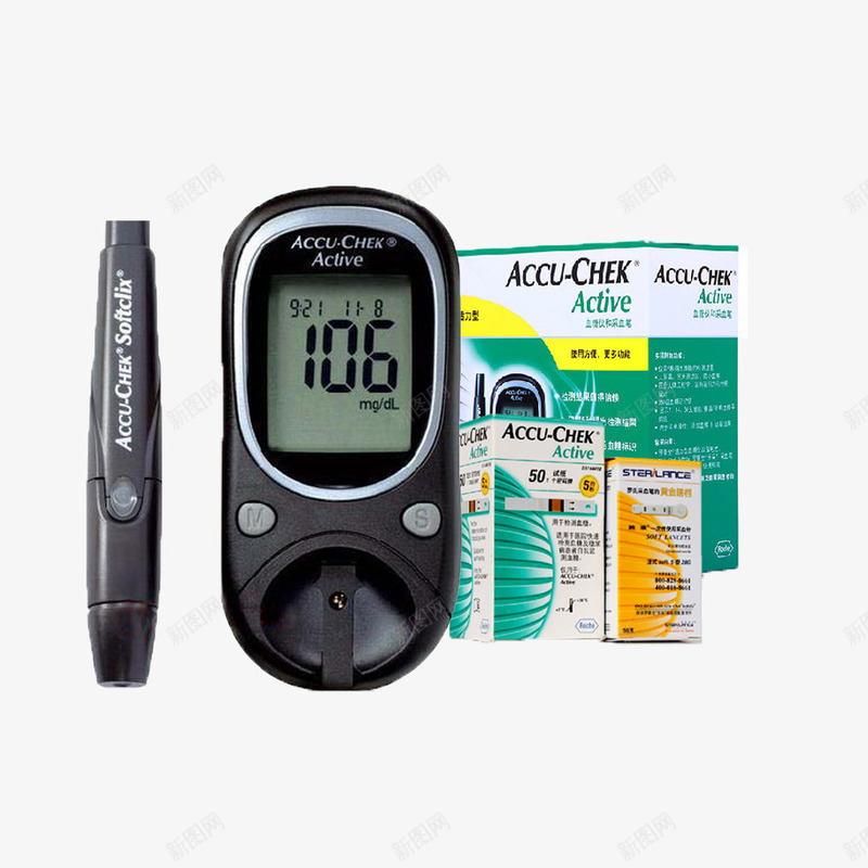 血糖测量仪器png免抠素材_新图网 https://ixintu.com 仪器 套装 测量 组合 血糖 血糖仪 黑色