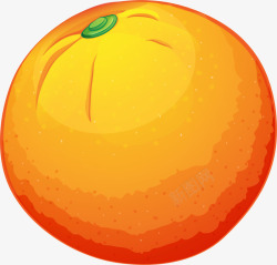 矢量水果橘子橙色手绘卡通橘子高清图片