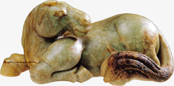古代古董玉器狮子古代陶瓷玉器高清图片