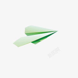 绿色的纸飞机素材