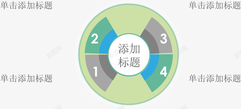 圆形分块介绍图矢量图ai免抠素材_新图网 https://ixintu.com 分类信息 流程图 结构组合 矢量图