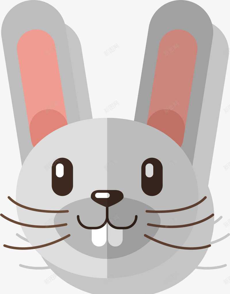 卡通小兔子图标png_新图网 https://ixintu.com 兔牙 卡通可爱 图标 小兔子 小动物 小灰兔 生肖兔