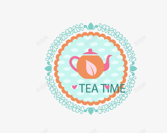 茶标签矢量图eps免抠素材_新图网 https://ixintu.com tea time 徽章 矢量茶叶边框 茶标签 矢量图