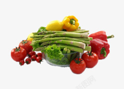 各种不同的蔬菜组合素材