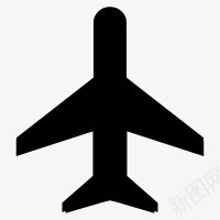 简笔画黑色飞机团图标png_新图网 https://ixintu.com 简笔 飞机 黑色