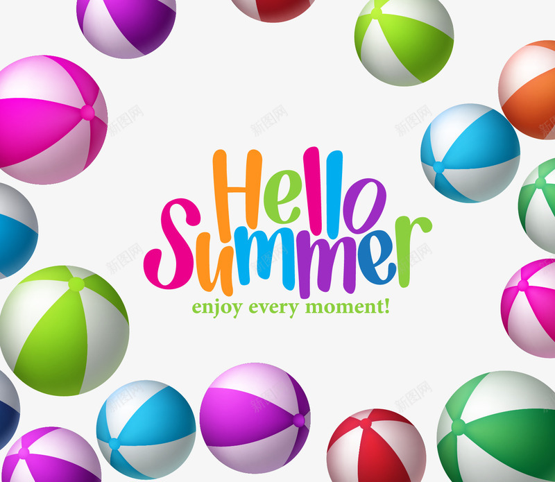 夏日元素png免抠素材_新图网 https://ixintu.com summer 夏天 夏季 夏日元素 大海 沙滩 海滩 海边