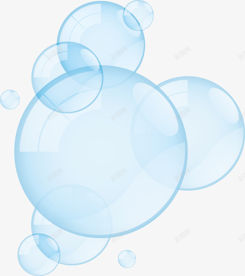 大小组合的气泡png免抠素材_新图网 https://ixintu.com 反光 气泡 氧气泡 氧气泡泡 泡泡 矢量气泡 透明气泡