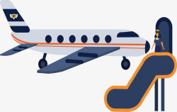 登机服务航空飞机登机服务矢量图高清图片