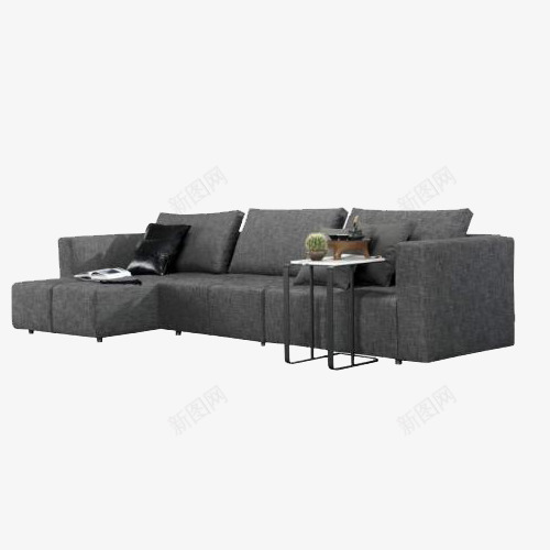 组合沙发png免抠素材_新图网 https://ixintu.com 复合 沙发 灰色的沙发 组合