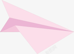 粉色纸飞机素材