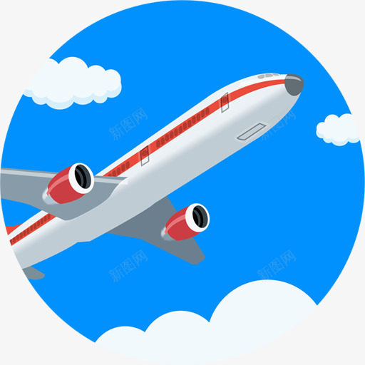 飞机民航飞机图标png_新图网 https://ixintu.com 图标 民航 飞机