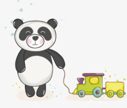 卡通国宝熊猫矢量图素材