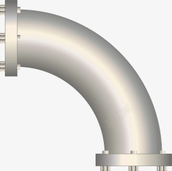 弯管弯管不锈钢材料水管矢量图高清图片