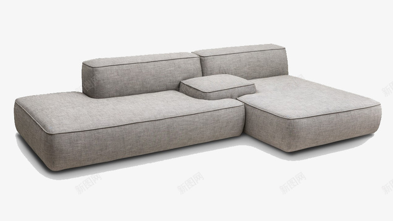 素色组合沙发装饰png免抠素材_新图网 https://ixintu.com 简欧 简约沙发 组合沙发 装饰