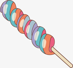糖果棒彩色棒棒糖矢量图高清图片