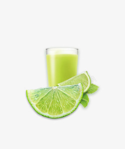 绿色的柠檬汁鲜榨柠檬汁高清图片
