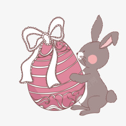 复活节卡通兔子装饰素材