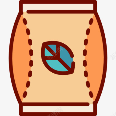 茶袋图标图标