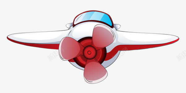 卡通动画飞机正面造型png免抠素材_新图网 https://ixintu.com 卡通动画 卡通手绘 小飞机 战斗机