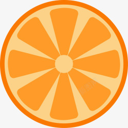 橙子半夏天水果切半橙色橙子高清图片