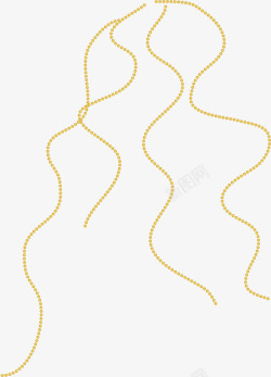 尊贵弧形金色珠子曲线高清图片