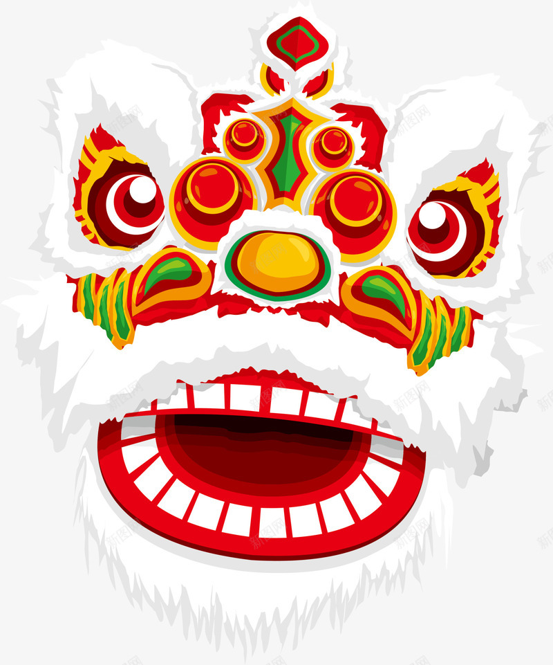 卡通可爱中国风舞狮png免抠素材_新图网 https://ixintu.com 中国风舞狮 庆典 新年 狮子 舞狮 装饰图案