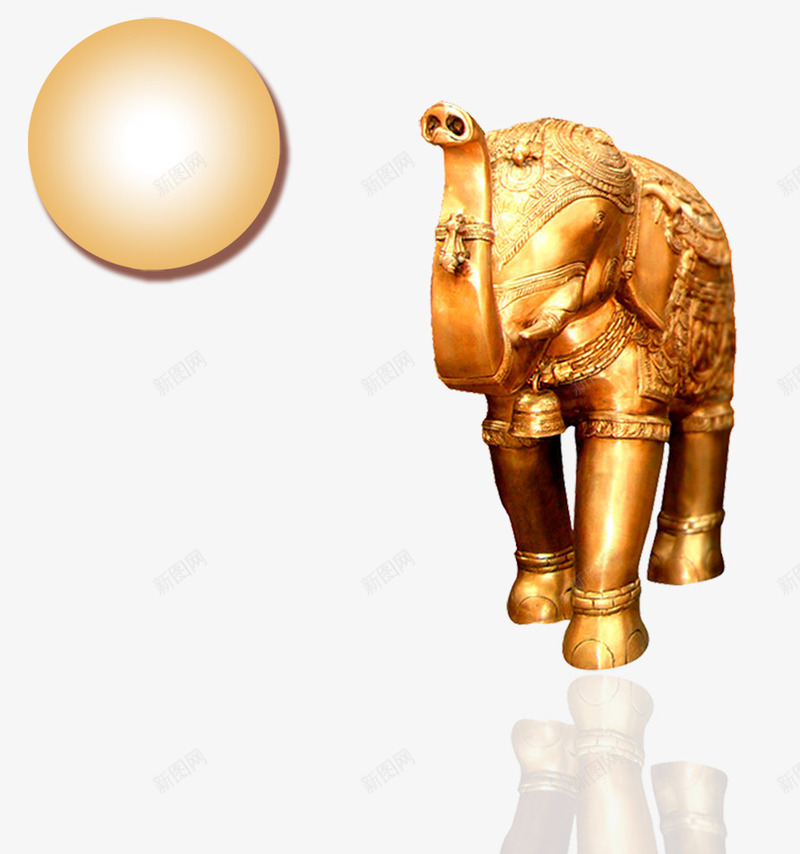 金色大象png免抠素材_新图网 https://ixintu.com 大象 房地产 炫酷 金色 金色大象