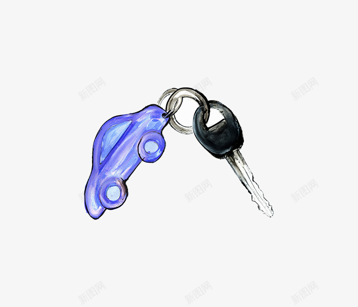 汽车钥匙扣png免抠素材_新图网 https://ixintu.com 开锁 玩具汽车 装饰品 钥匙圈