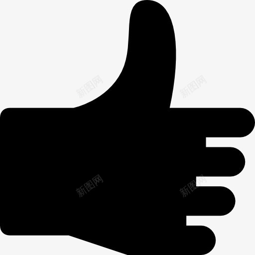 大拇指黑手剪影社会手势符号图标png_新图网 https://ixintu.com 山楂手势填充 影子手势 手势一样 接口方面 社会 竖起大拇指 象征 黑色的剪影