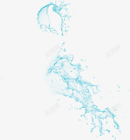 蓝色水滴双11绘制png免抠素材_新图网 https://ixintu.com 双11 蓝色水滴双11绘制