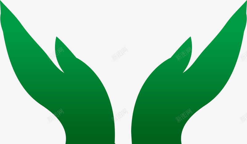 绿色手势标志医院png免抠素材_新图网 https://ixintu.com 医院 手势 标志 绿色