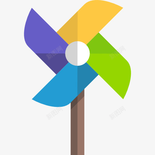 Pinwheel图标png_新图网 https://ixintu.com 工具和器具 玩具厂 风 风车