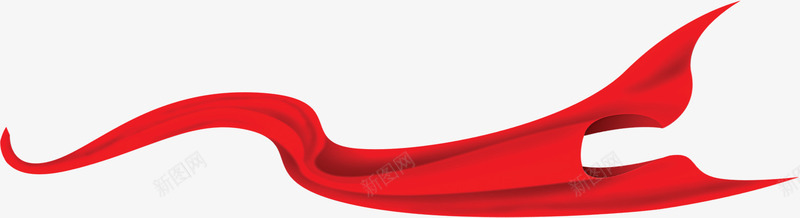 漂浮的红色丝带png免抠素材_新图网 https://ixintu.com 丝带 漂浮 红色