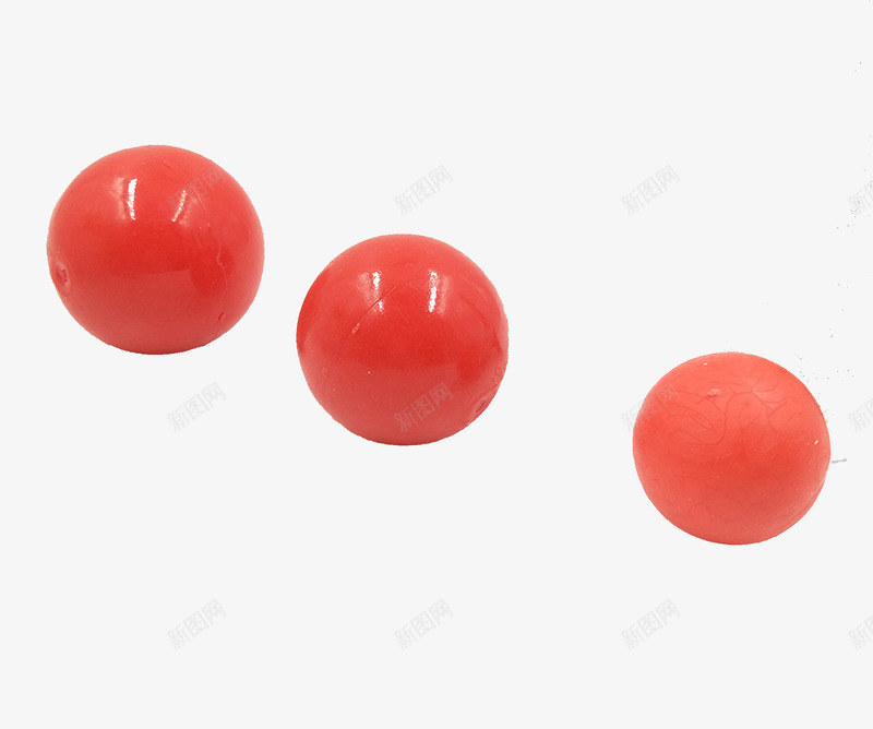 3只玩具红球psd免抠素材_新图网 https://ixintu.com 儿童 塑料 玩具 球 红色