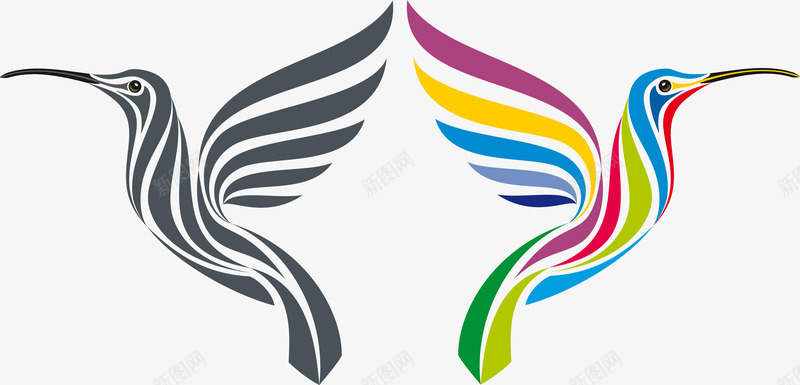 小鸟logo矢量图图标eps_新图网 https://ixintu.com logo 小鸟 矢量图