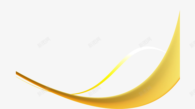 黄色线条流畅曲线矢量图eps免抠素材_新图网 https://ixintu.com 曲线 波纹线 流畅 线条 黄色 矢量图
