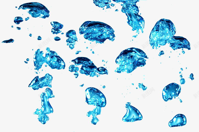 蓝色水中气泡组合png免抠素材_新图网 https://ixintu.com 气泡 水中 水中气泡 组合 蓝色 透明 通透