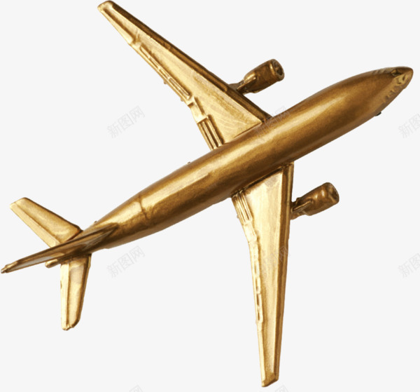 飞机模具png免抠素材_新图网 https://ixintu.com 小型 模具 简图 金色 飞机