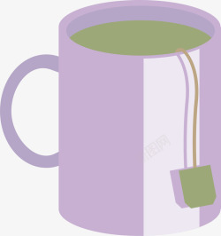 茶水奶茶卡通杯子矢量图素材