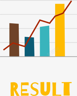 柱状报表商务矢量图素材