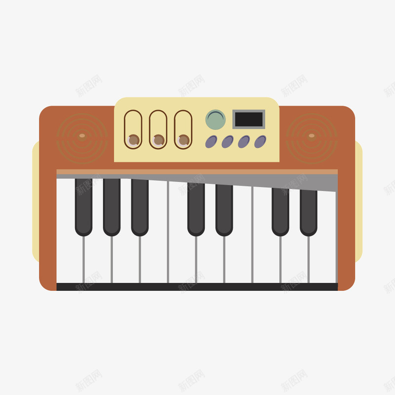 电子琴玩具png免抠素材_新图网 https://ixintu.com 卡通电子琴 手琴 电子琴