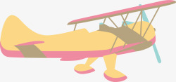复古老式飞机矢量图素材
