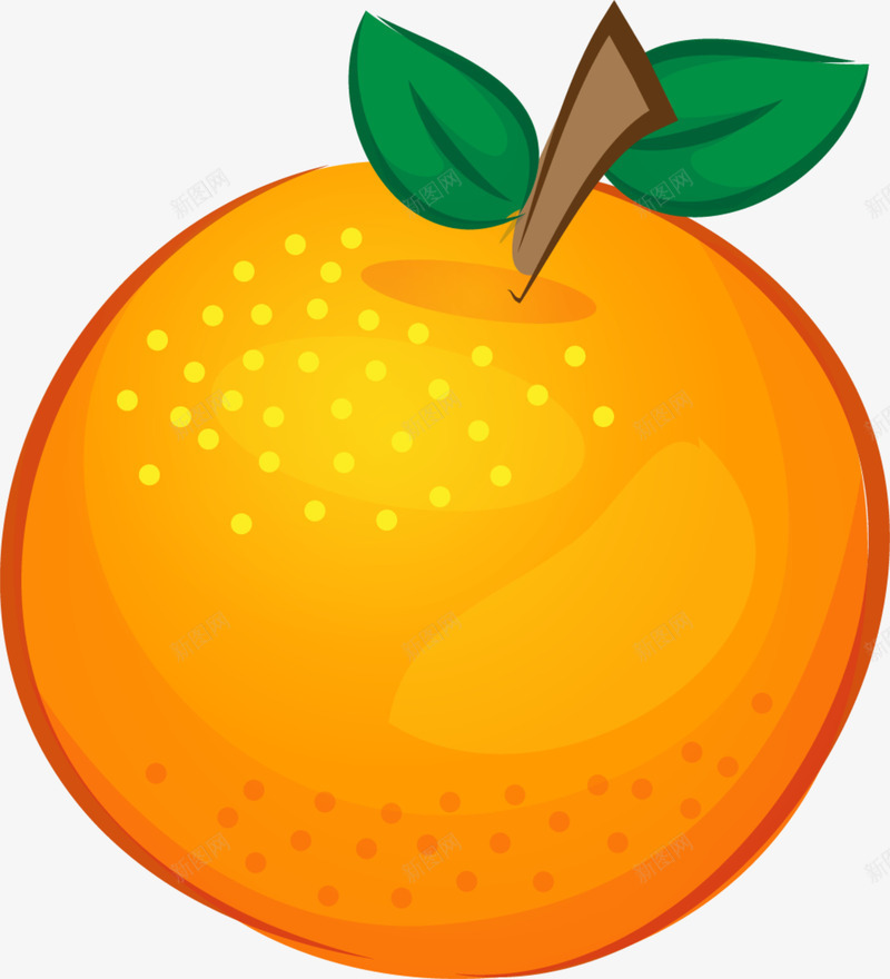 夏季手绘橙色橙子png免抠素材_新图网 https://ixintu.com 一个橙子 夏季橙子 夏日水果 手绘橙子 橙色橙子 绘画