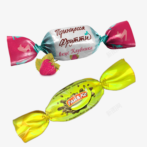 草莓奶糖糖果psd免抠素材_新图网 https://ixintu.com 奶糖 水果糖 牛奶糖 糖 糖果 草莓
